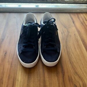 Classic Black Suede Men's Sneakers